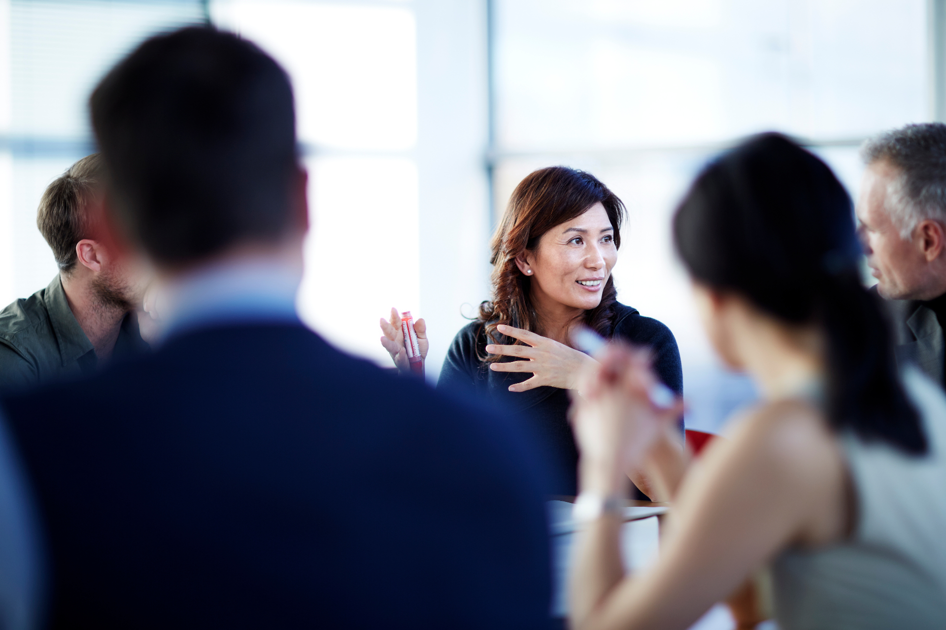 Business leaders in a strategy meeting